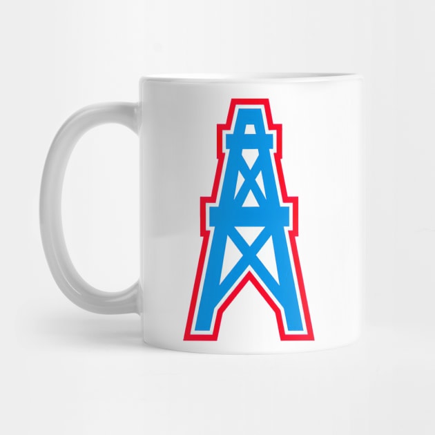 Defunct Teams Vintage Houston Oilers Satire Mark by robotbasecamp